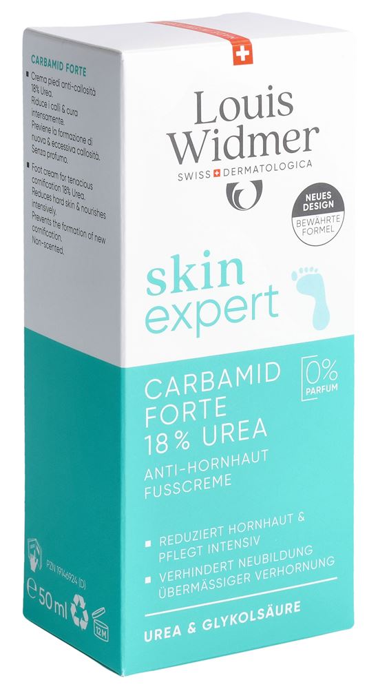 LOUIS WIDMER Skinexpert carbamid forte 18% urée