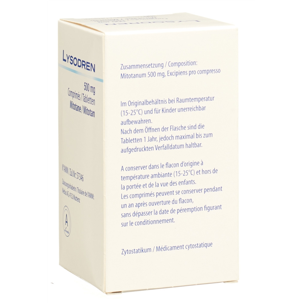 LYSODREN cpr 500 mg fl 100 pce, image 2 sur 2