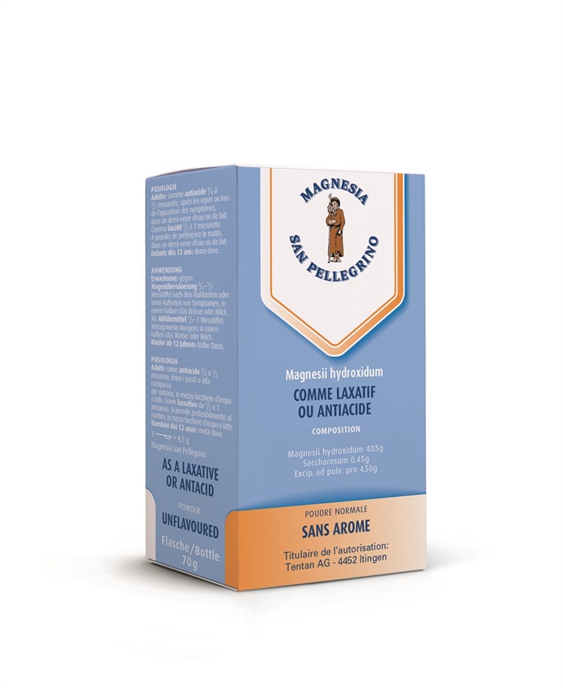 MAGNESIA SAN PELLEGRINO pdr sans arôme fl 70 g, image 2 sur 2