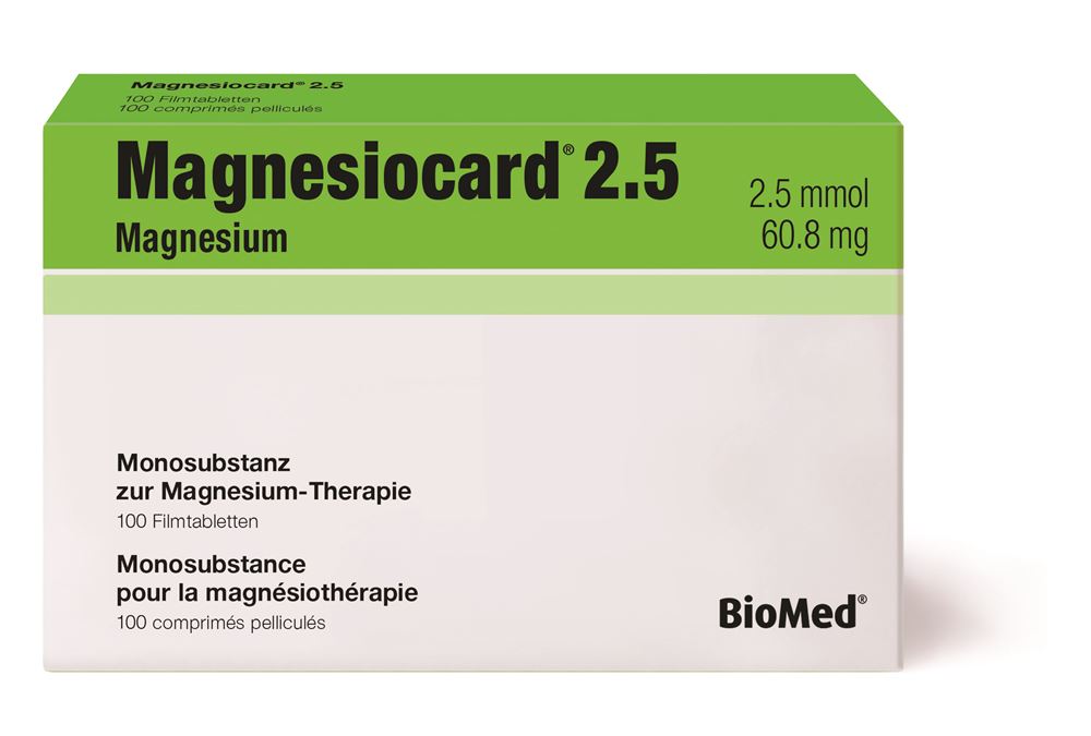 Magnesiocard cpr pell 2.5 mmol blist 100 pce