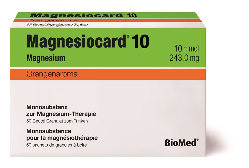 Magnesiocard Gran 10 mmol Orange Btl 50 Stk