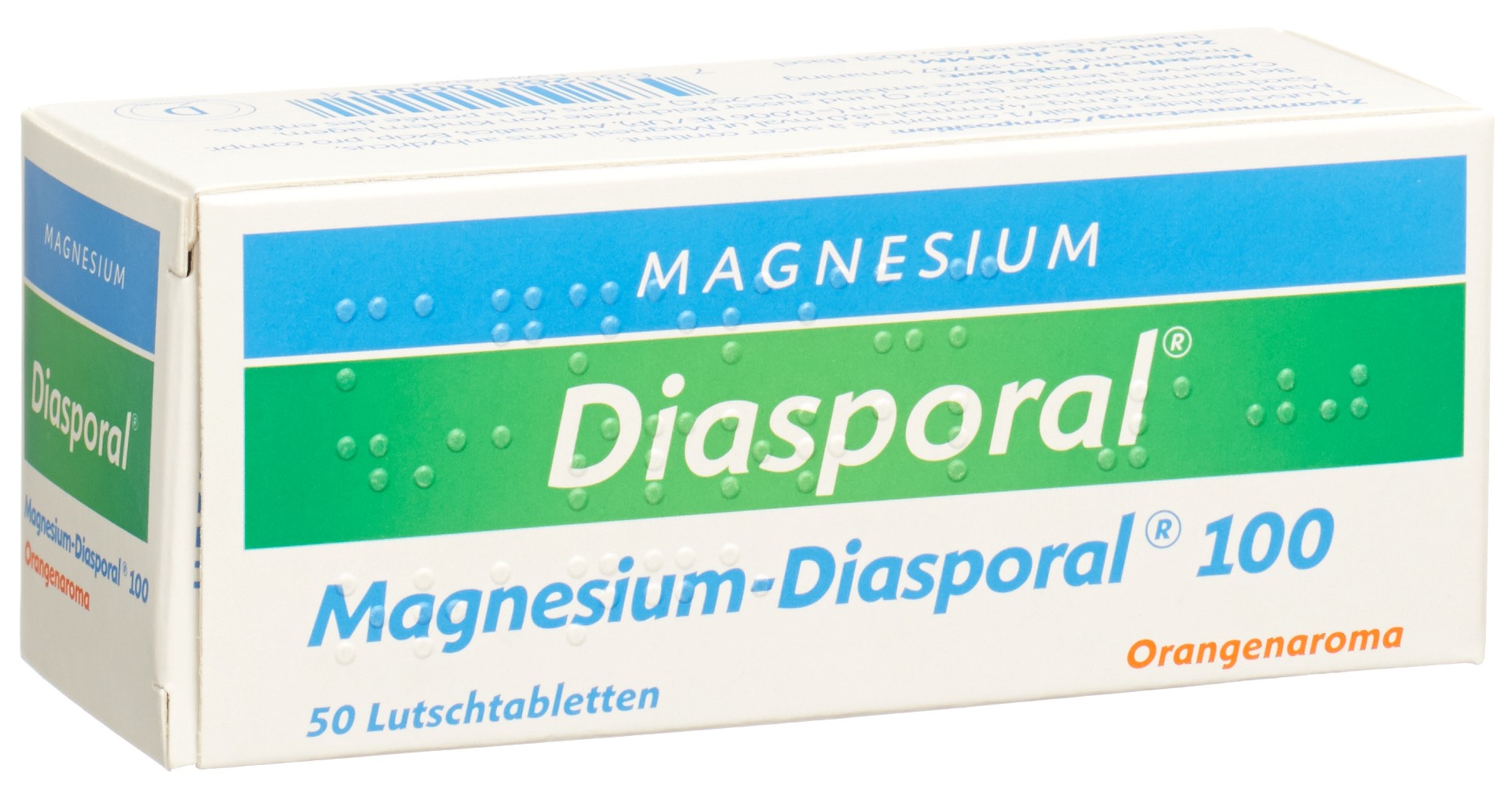 MAGNESIUM DIASPORAL cpr sucer 100 mg arôme orange blist 50 pce