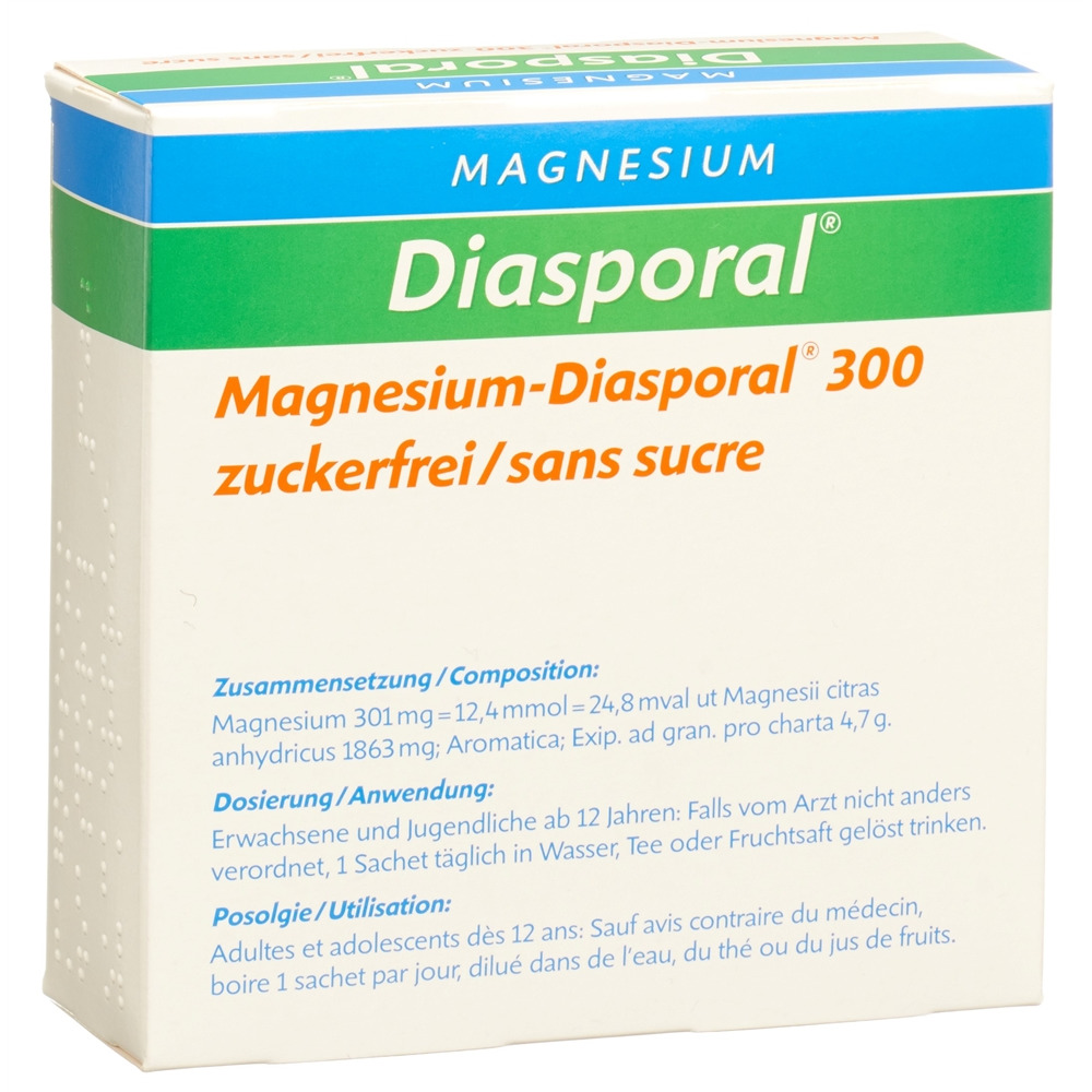 MAGNESIUM DIASPORAL gran 300 mg sans sucre sach 20 pce, image 2 sur 2
