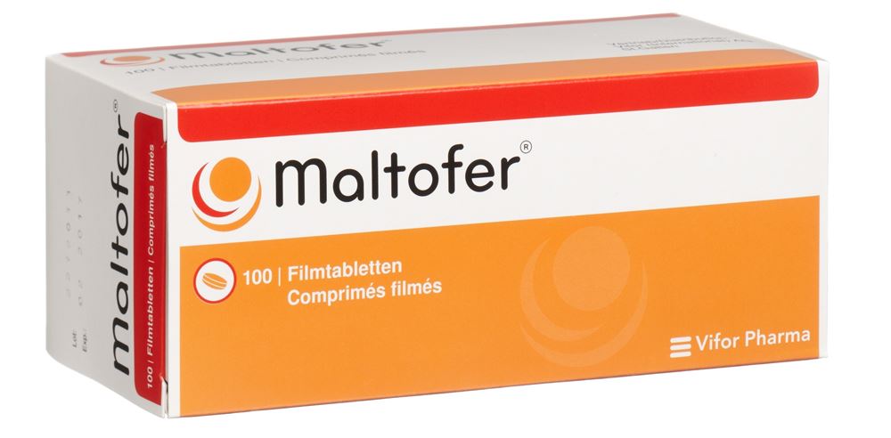 MALTOFER cpr pell 100 mg blist 100 pce, image principale