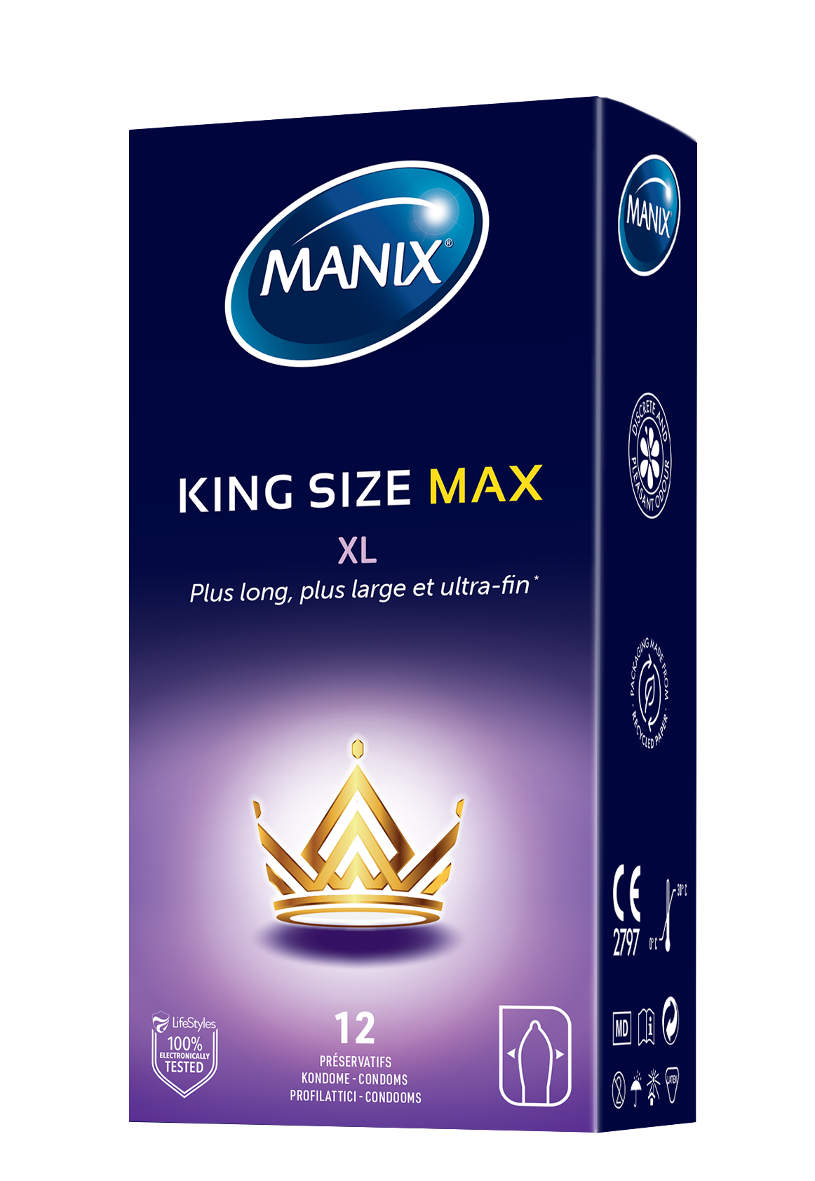 MANIX King Size Max préservatifs, image principale