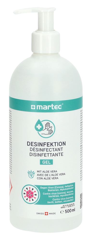 MARTEC Gel désinfectant pour mains