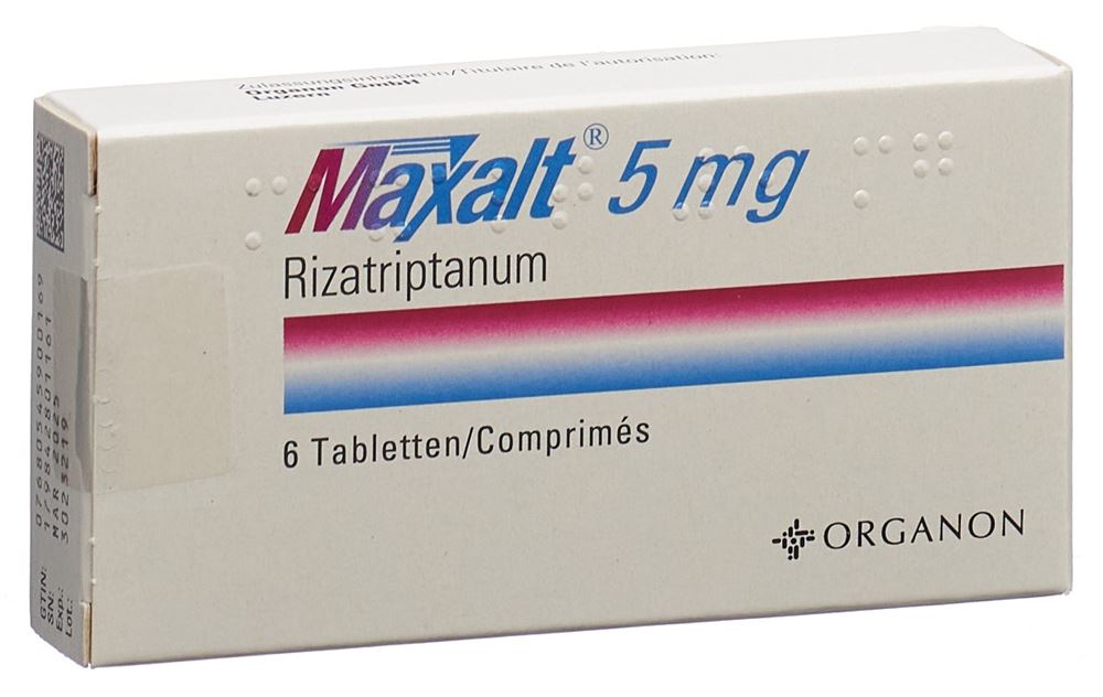 MAXALT Tabl 5 mg Blist 6 Stk, Hauptbild MAXALT Tabl 5 mg Blist 6 Stk, Hauptbild