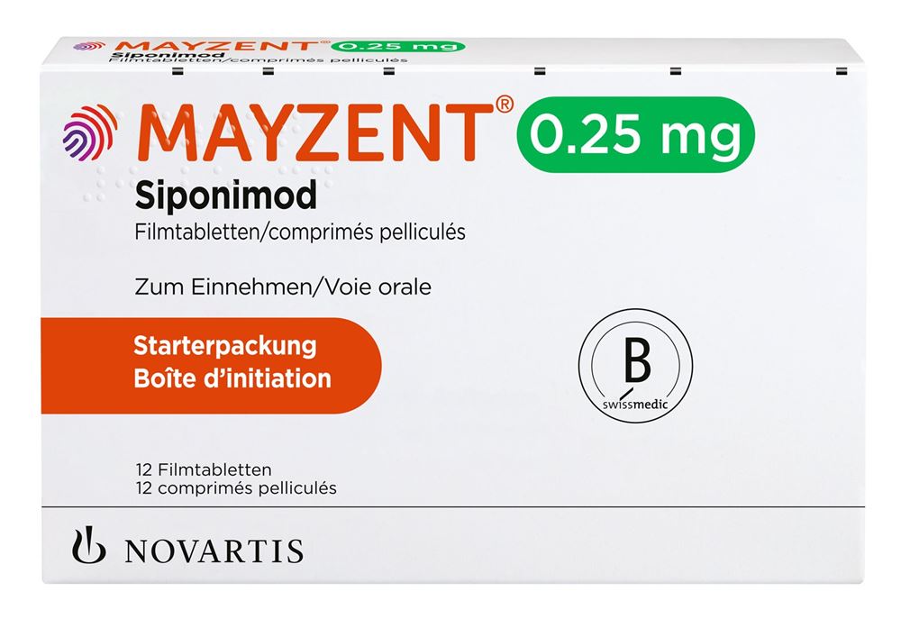 MAYZENT cpr pell 0.25 mg blist 12 pce, image principale