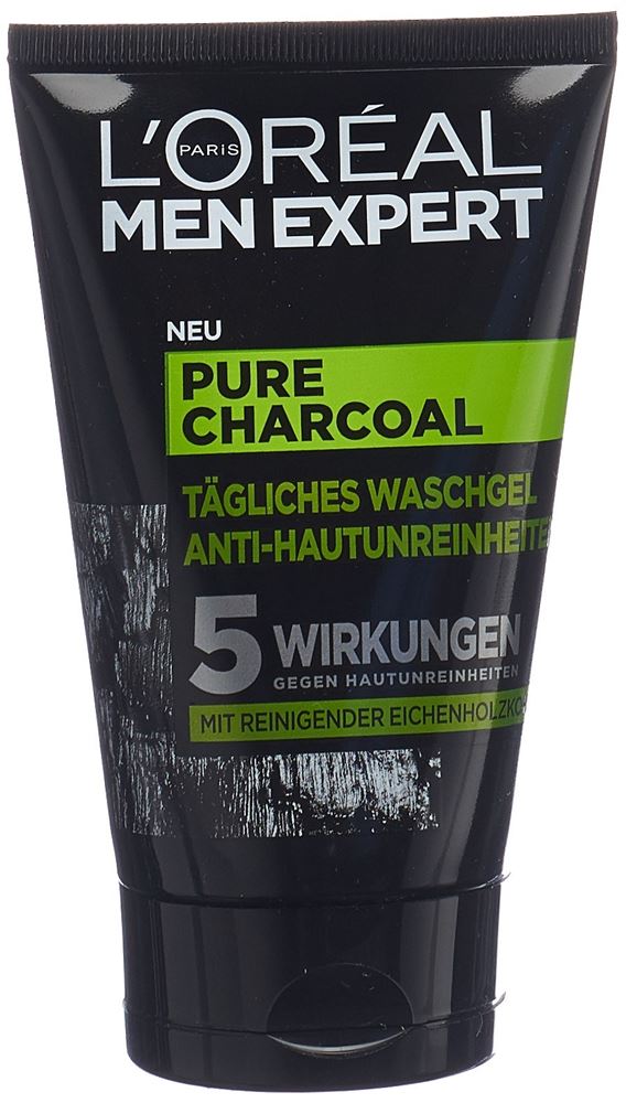 MEN EXPERT Pure Charcoal gel nettoyant anti-impuretés pour le visage