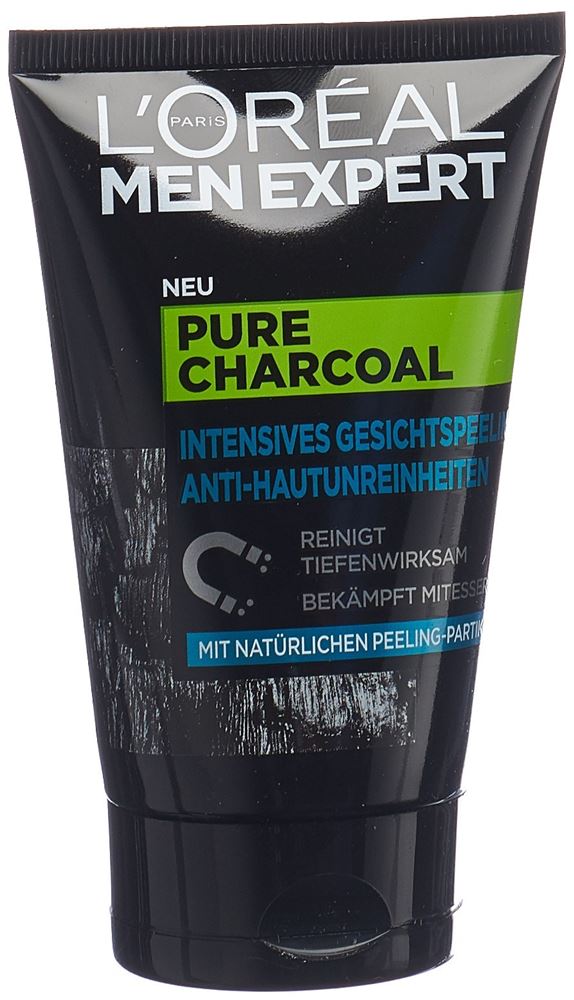 MEN EXPERT Pure Charcoal Gesichtspeeling Anti-Hautunreinheiten, Hauptbild