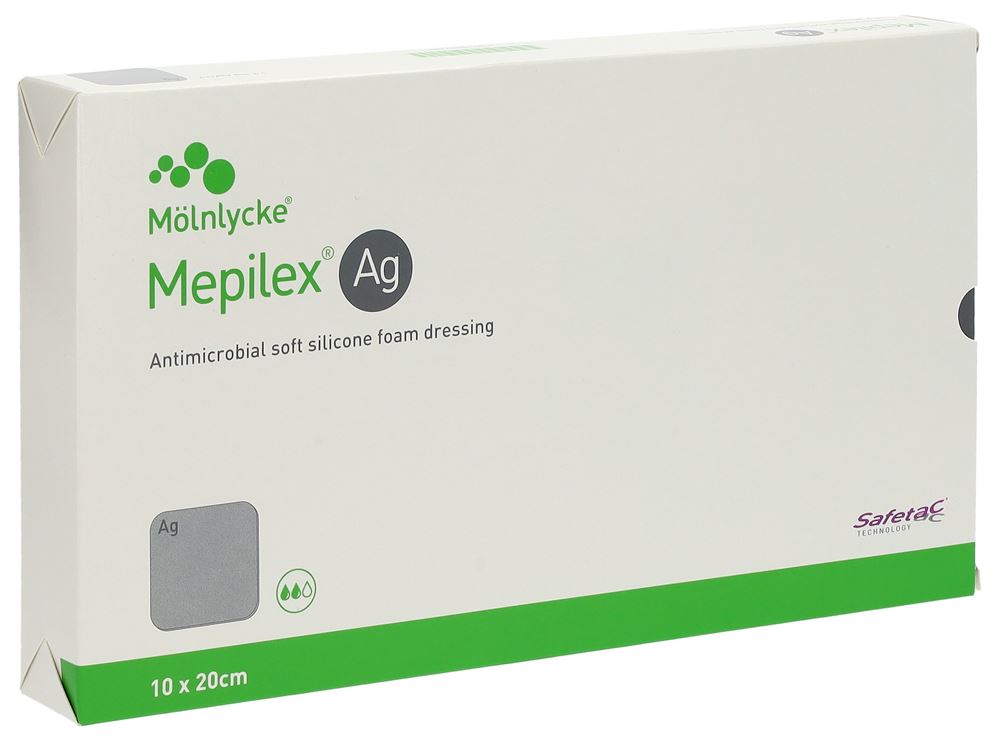 MEPILEX Ag pansement hydrocellulaire Safetac