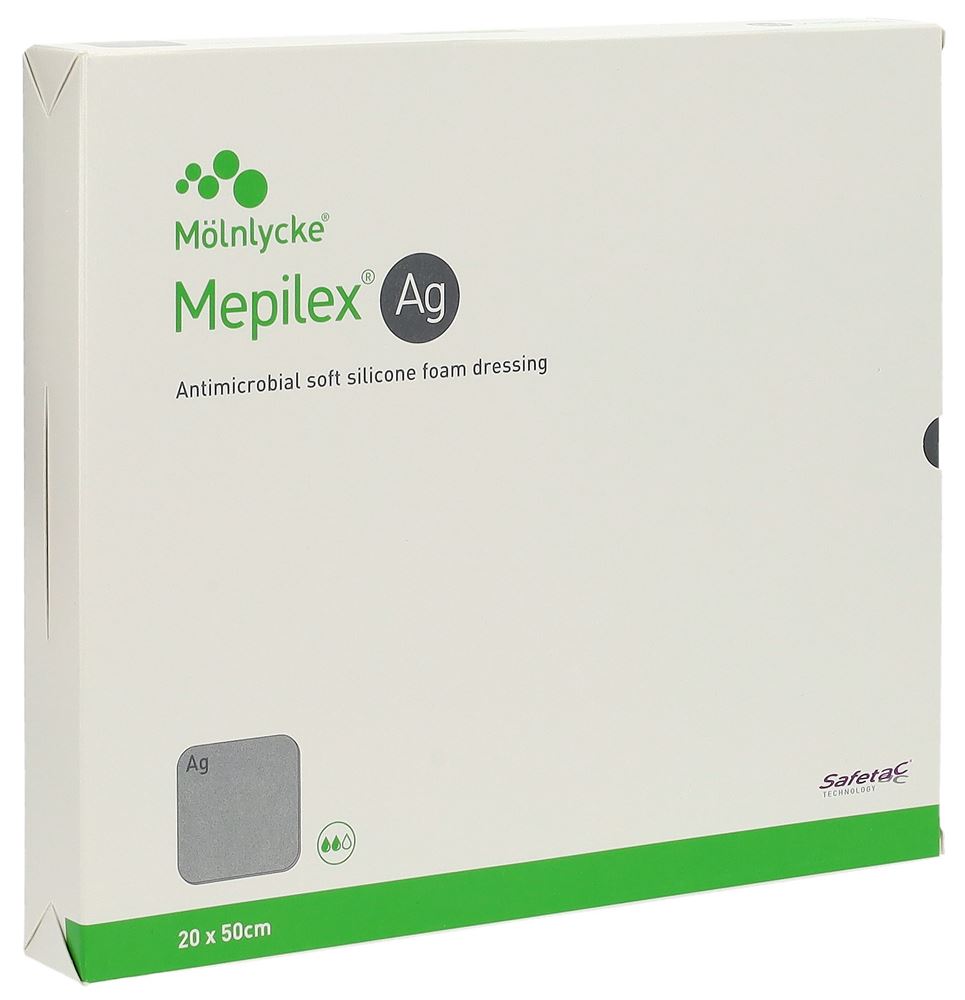 MEPILEX Ag pansement hydrocellulaire Safetac