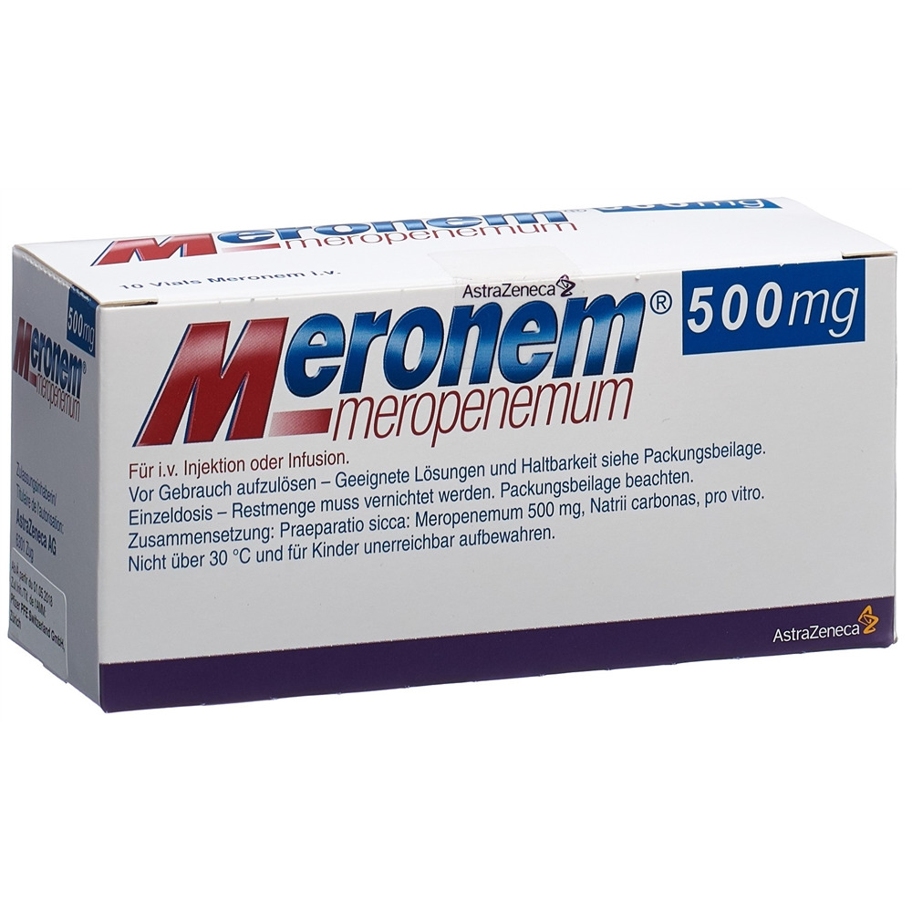 Meronem i.v. 500 mg, Hauptbild