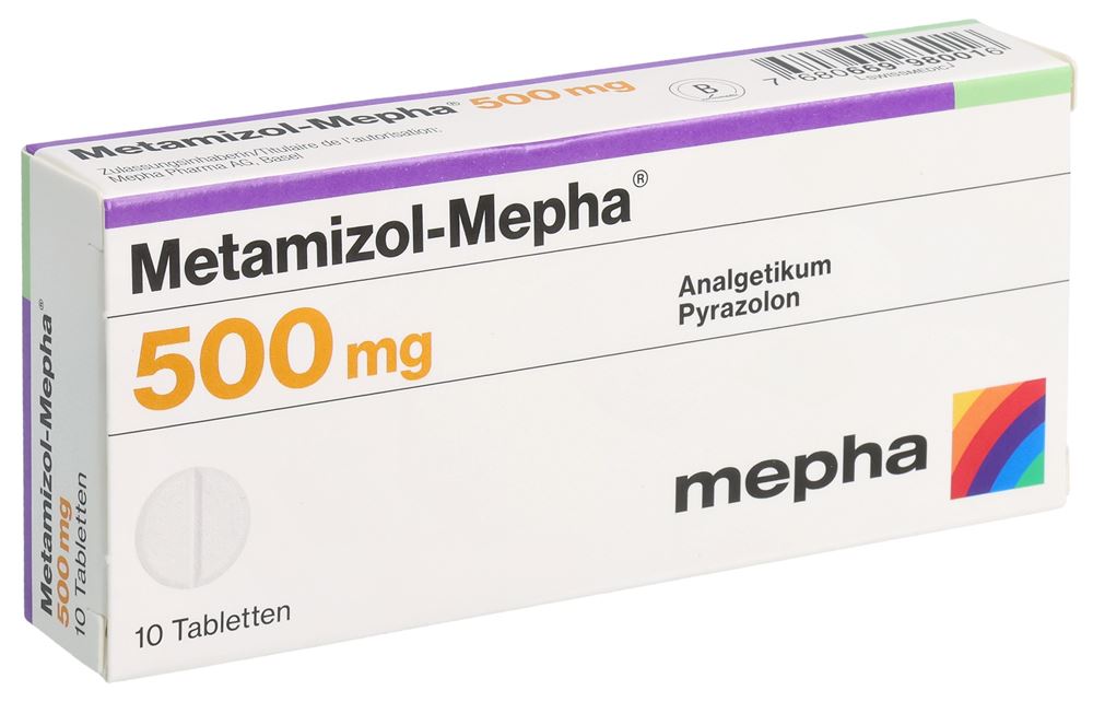 METAMIZOLE Mepha 500 mg, Hauptbild