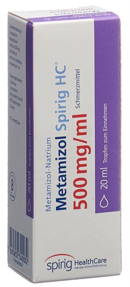 METAMIZOLE Spirig HC 500 mg/ml, image principale