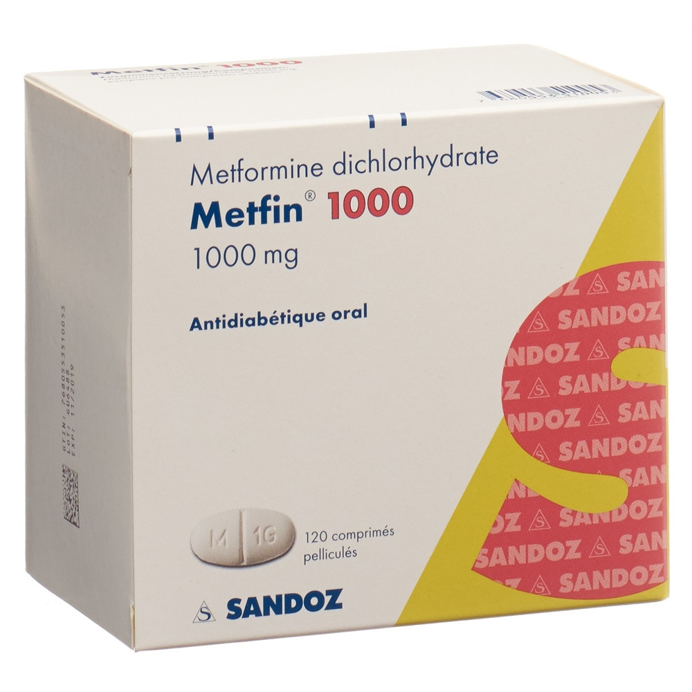 METFIN cpr pell 1000 mg blist 120 pce, image 2 sur 2