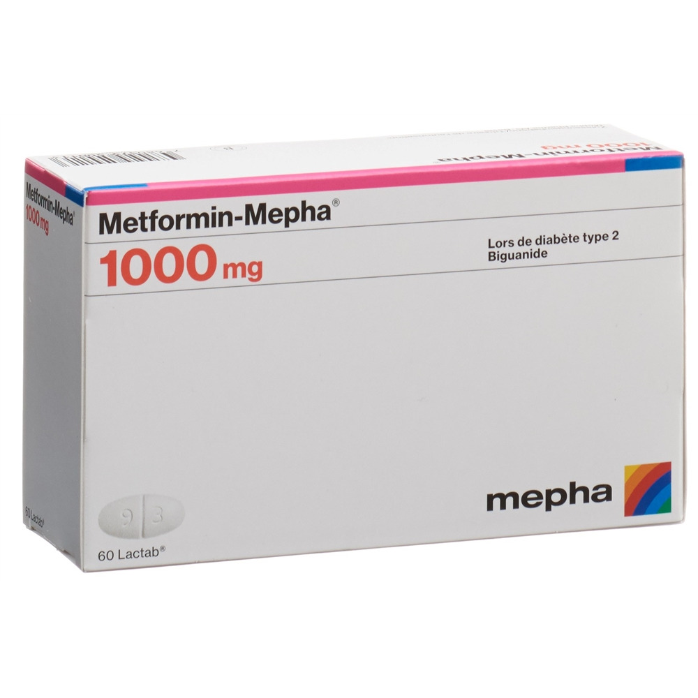 METFORMINE Mepha 1000 mg, image 2 sur 2