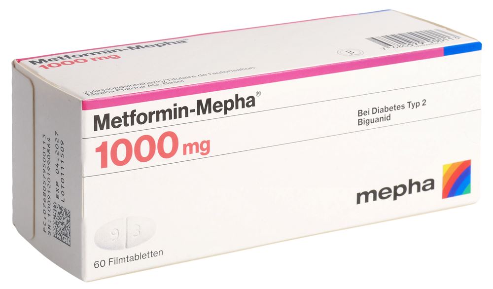 METFORMINE Mepha 1000 mg
