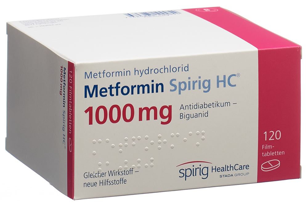 METFORMINE Spirig HC 1000 mg, image principale