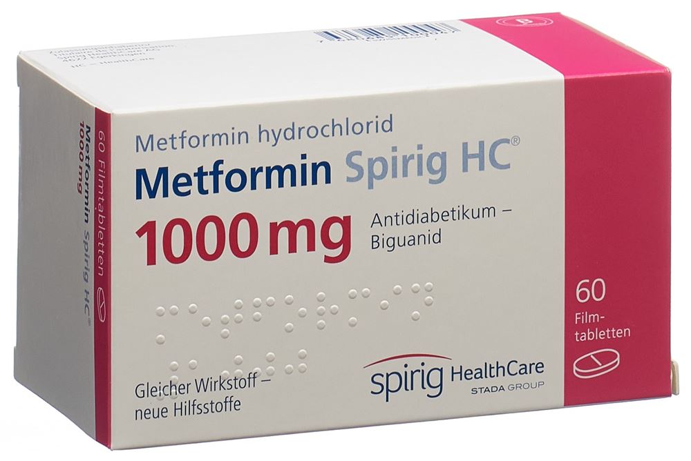 METFORMINE Spirig HC 1000 mg, image principale