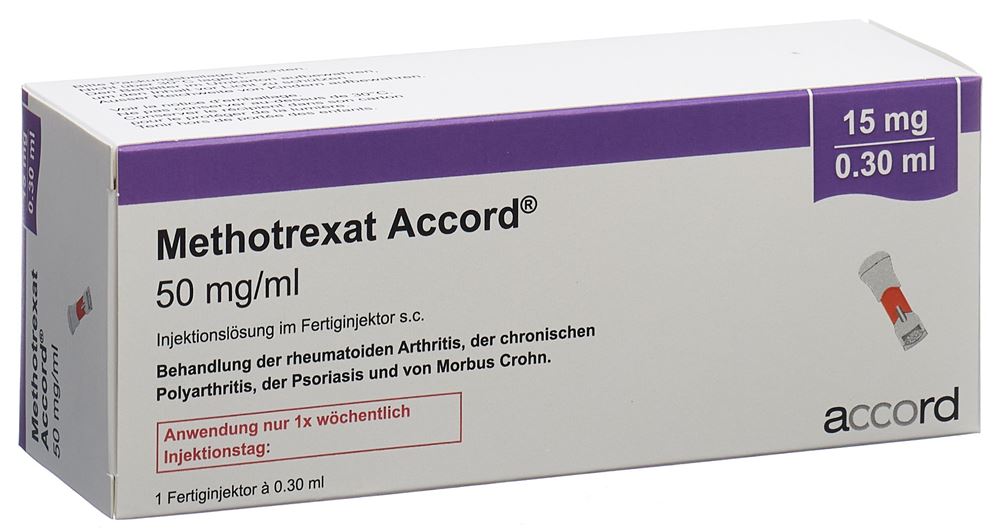 METHOTREXATE Accord 15 mg/0.3ml, Hauptbild