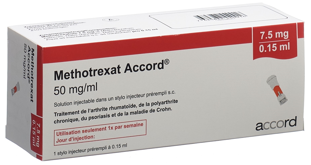 METHOTREXATE Accord 7.5 mg/0.15ml, Bild 2 von 2