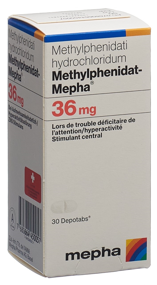 METHYLPHENIDATE Mepha 36 mg, Bild 2 von 2