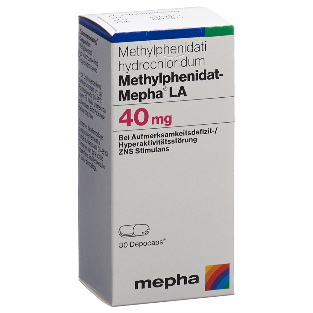 METHYLPHENIDATE LA 40 mg, Hauptbild