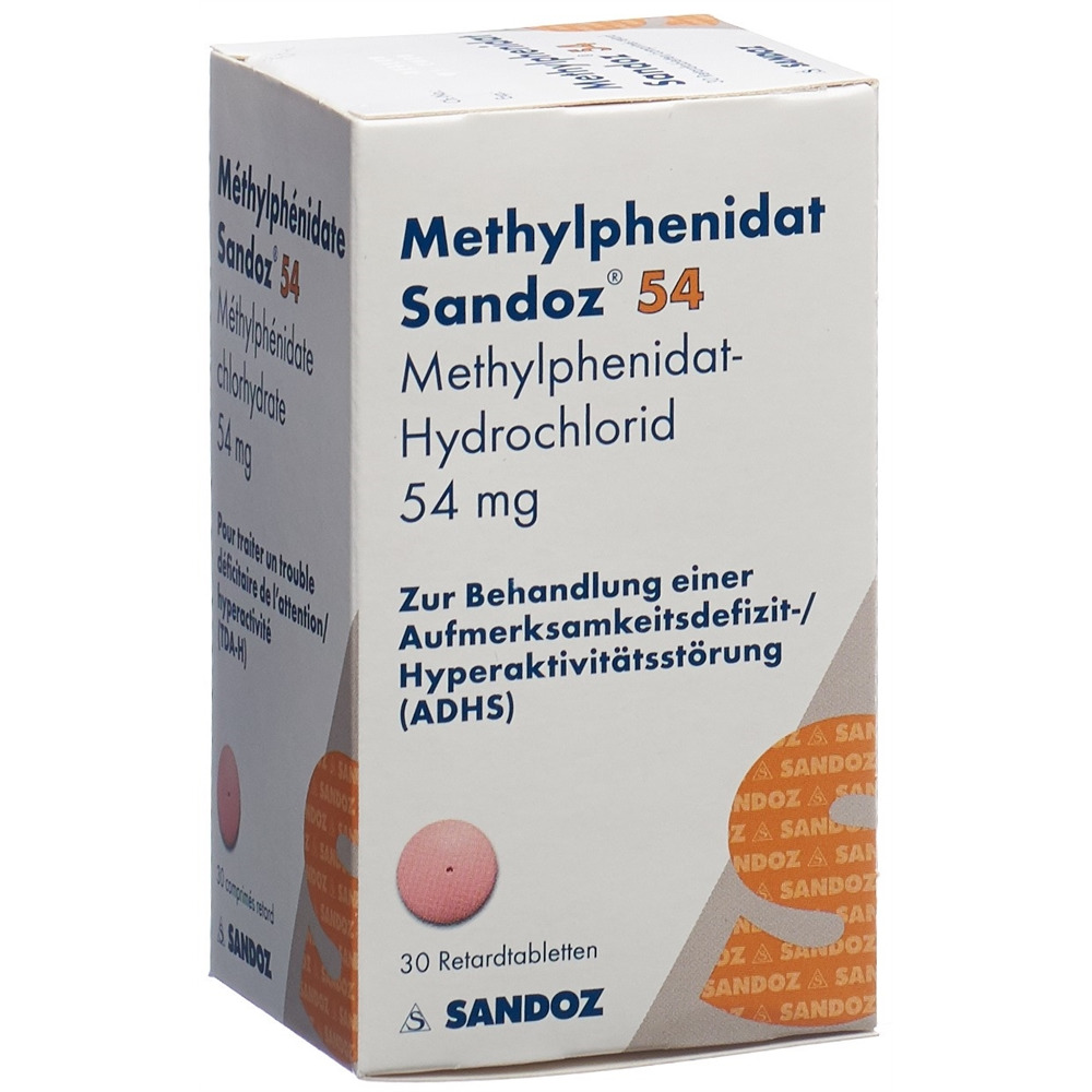 METHYLPHENIDATE Sandoz 54 mg, image principale