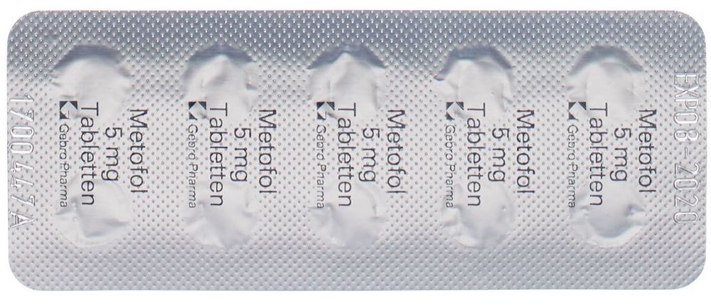 METOFOL Tabl 5 mg Blist 20 Stk, Bild 3 von 3