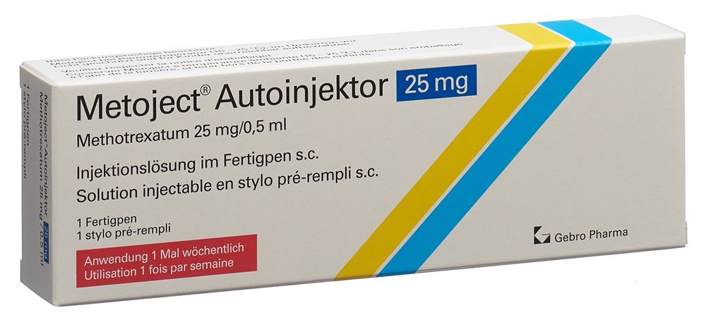 METOJECT Inj Lös 25 mg/0.5ml Autoinjektor ohne Alkoholtupfer Fertpen 1 Stk, Hauptbild
