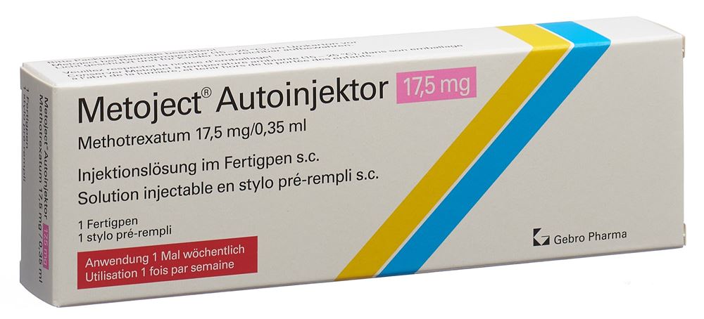METOJECT sol inj 17.5 mg/0.35ml auto-injecteur sans tampons d'alcool stylo pré 1 pce, image principale