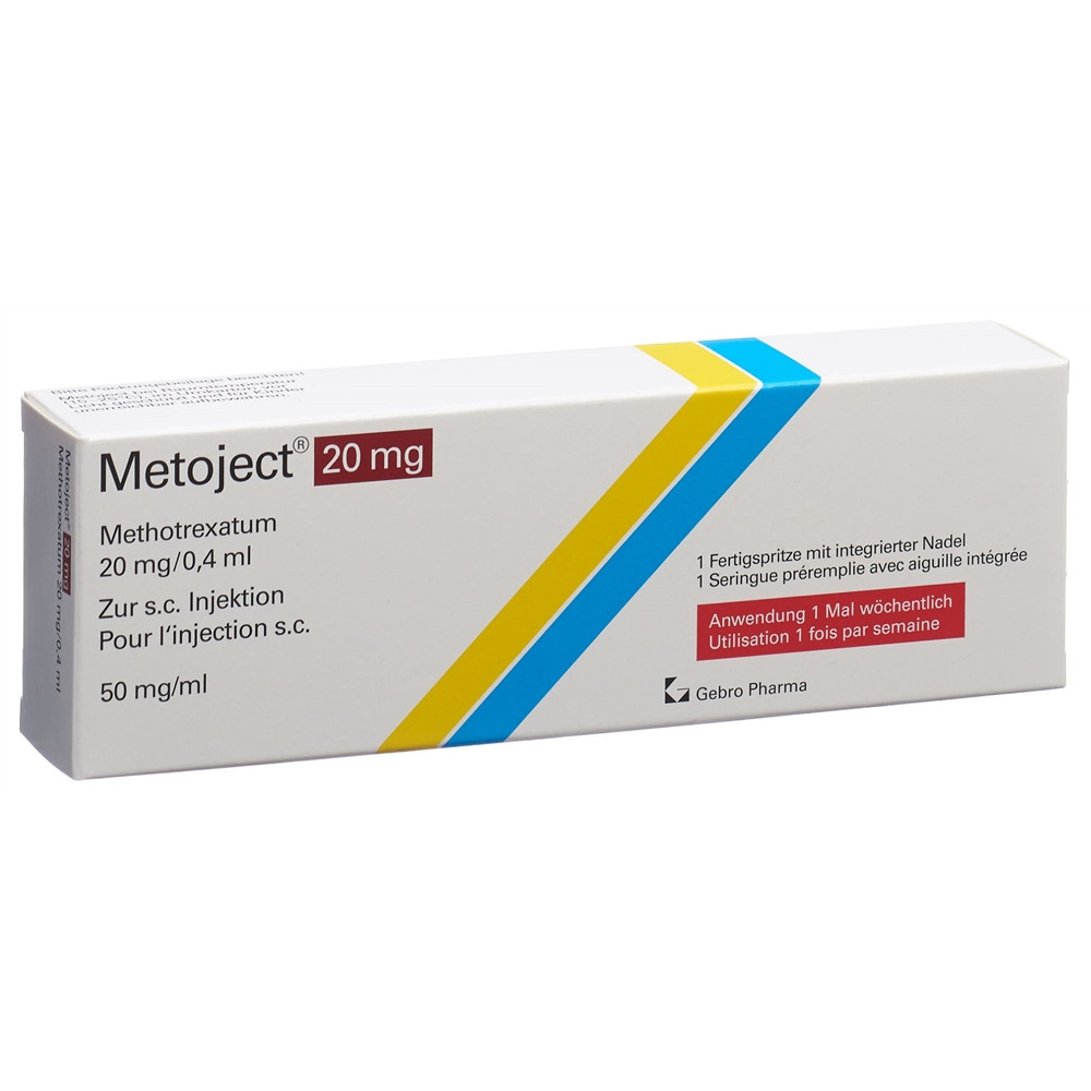 METOJECT sol inj 20 mg/0.4ml ser pré 0.4 ml, image principale