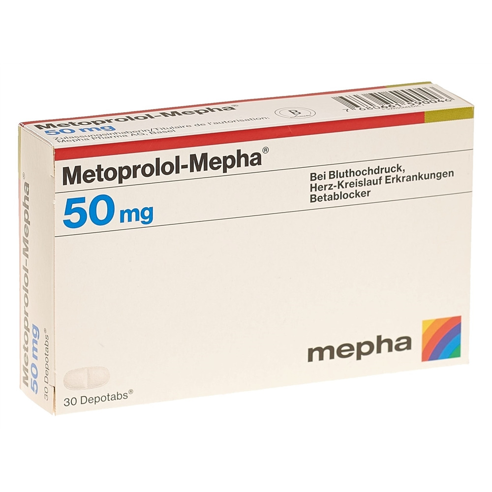 METOPROLOL Mepha 50 mg, image principale