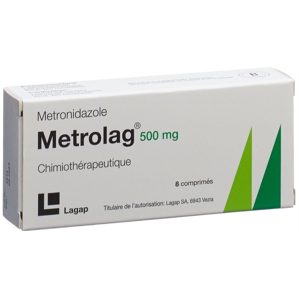 Metrolag cpr 500 mg blist 8 pce, image 2 sur 2