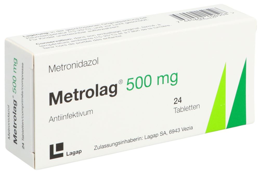 Metrolag Tabl 500 mg Blist 24 Stk, Hauptbild