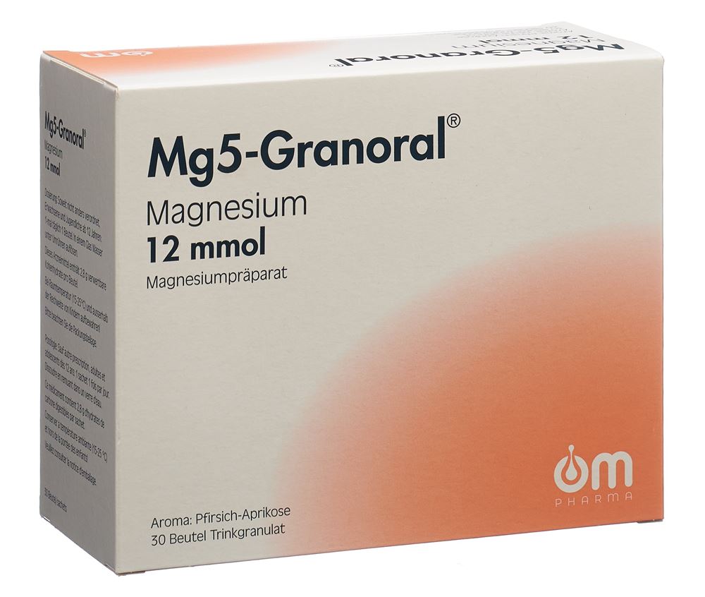 MG5-GRANORAL gran 12 mmol pêche-abricot sach 30 pce, image principale