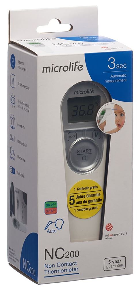 Microlife non-contact Fieberthermometer, Hauptbild