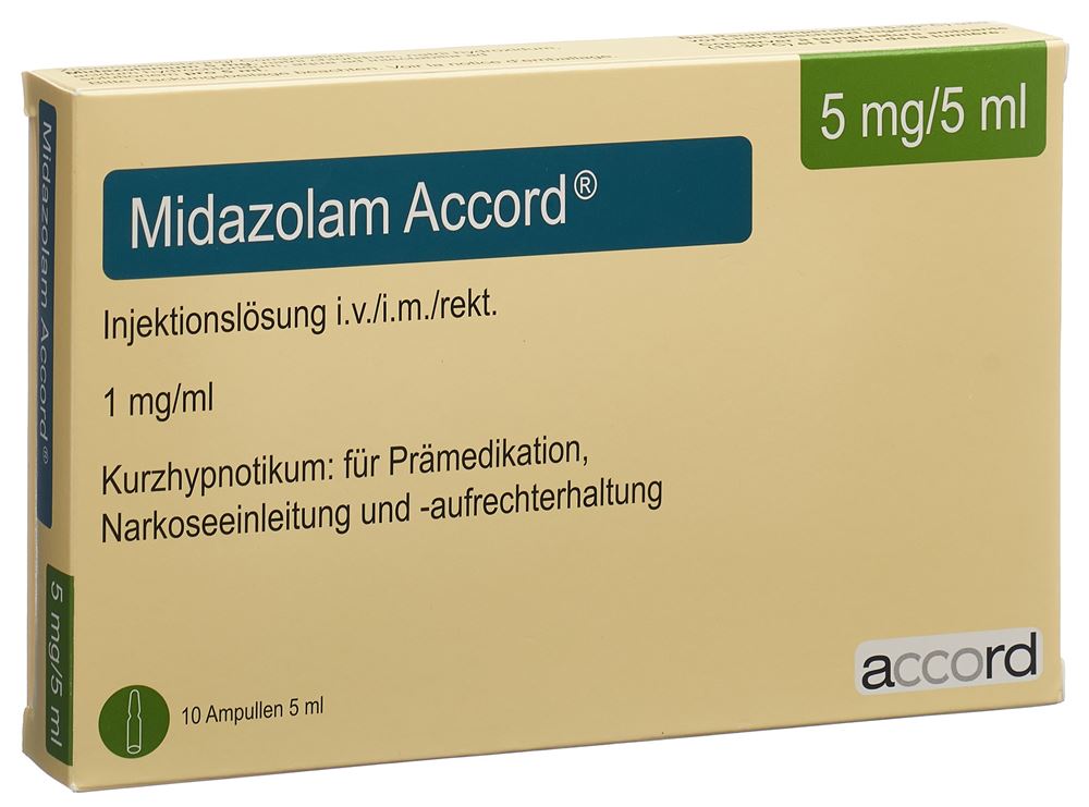 MIDAZOLAM Accord 5 mg/5ml, image principale