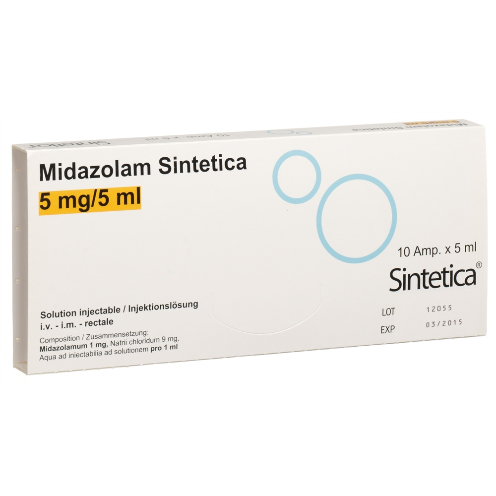MIDAZOLAM Sintetica 5 mg/5ml