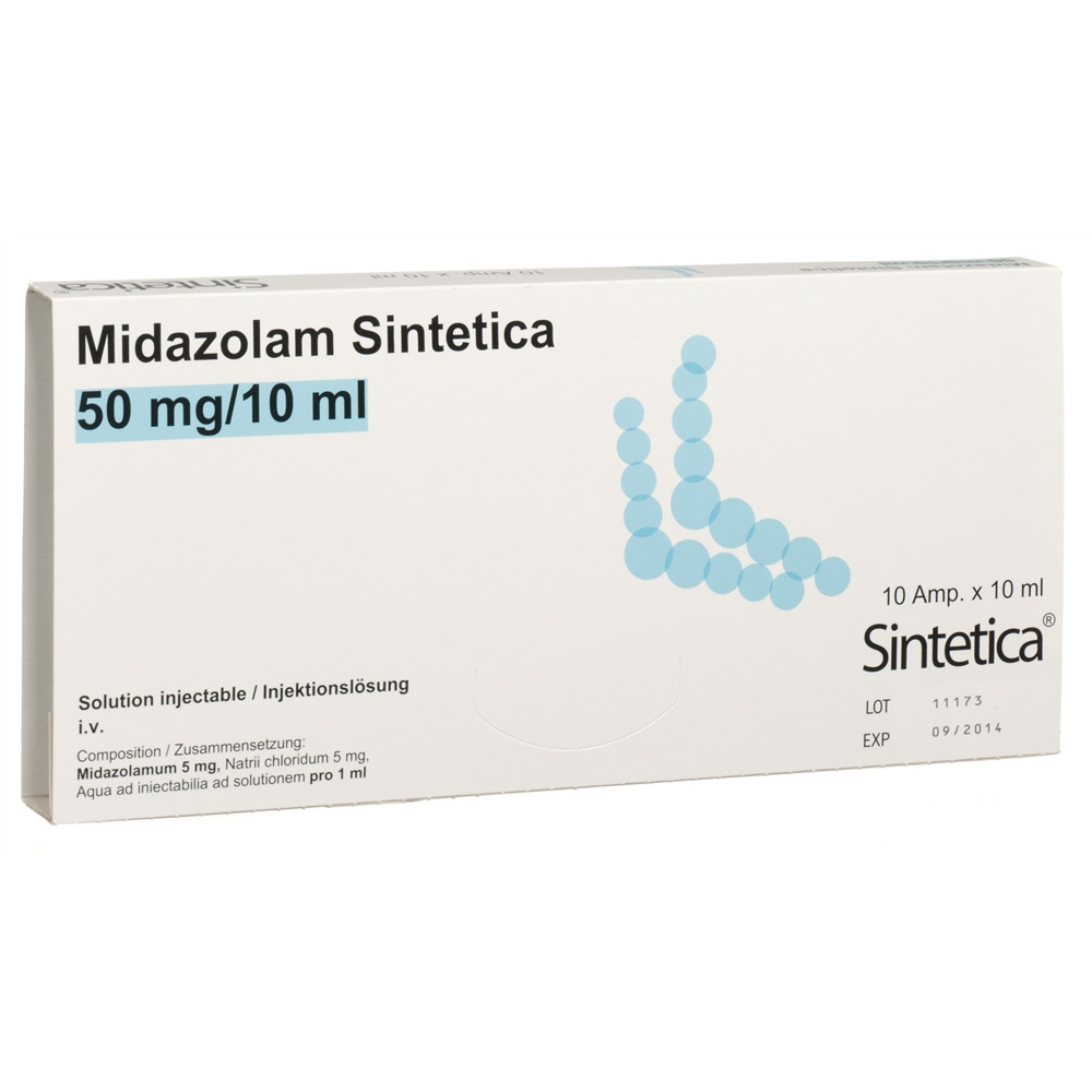 MIDAZOLAM Sintetica 50 mg/10ml