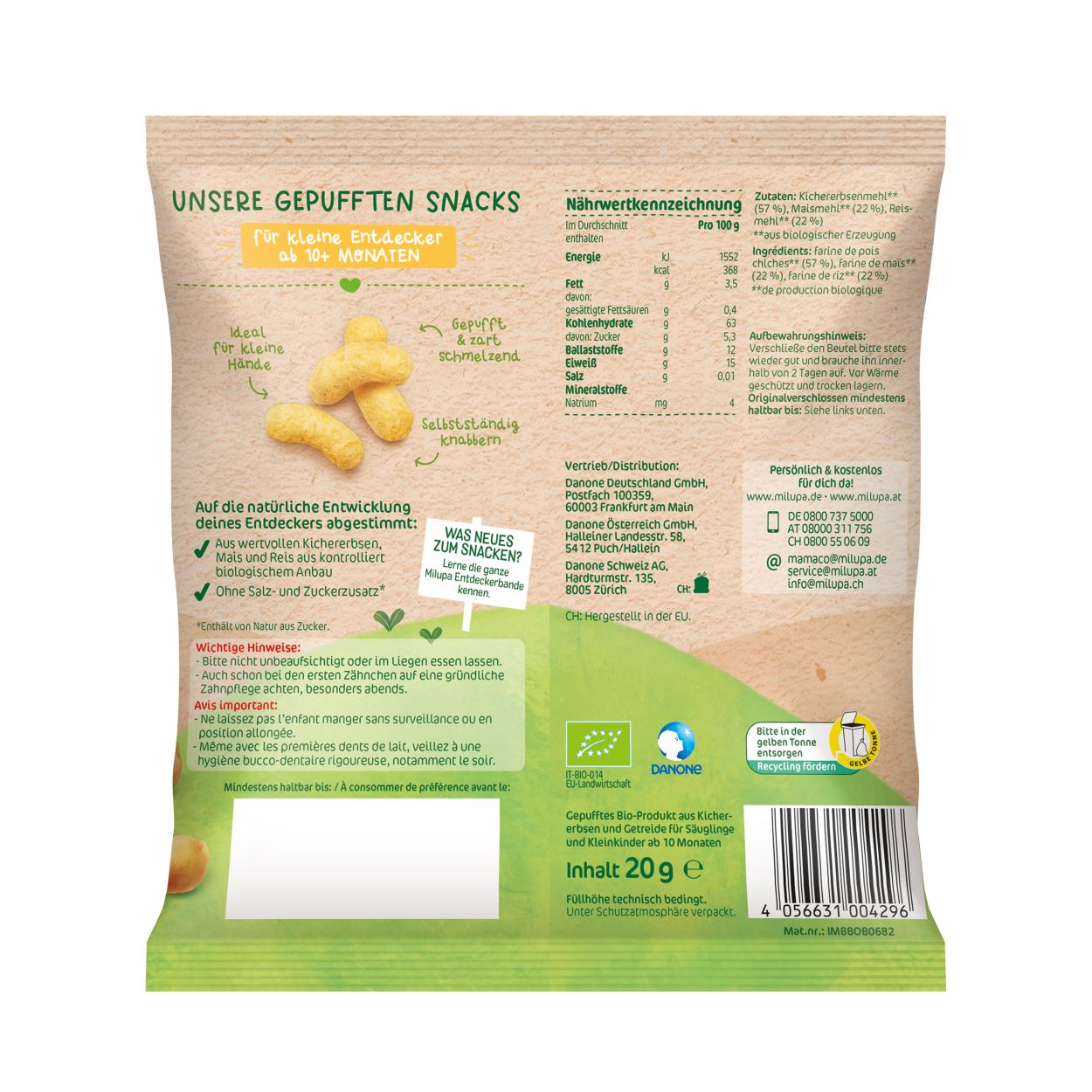 MILUPA bio bâtonnets à grignoter, image 2 sur 5