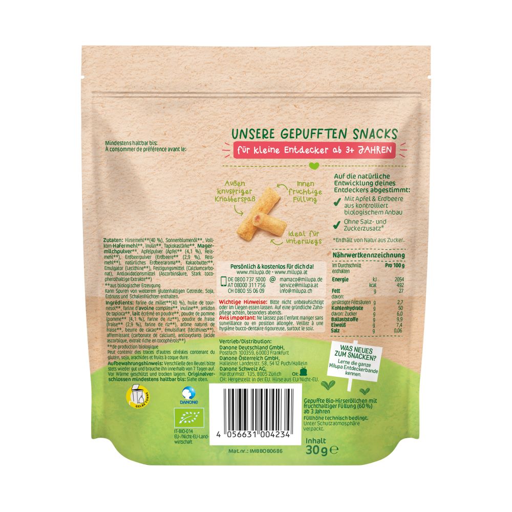 MILUPA bio petits rouleaux croustillants, image 2 sur 6