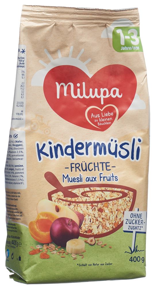 MILUPA muesli aux fruits pour enfants