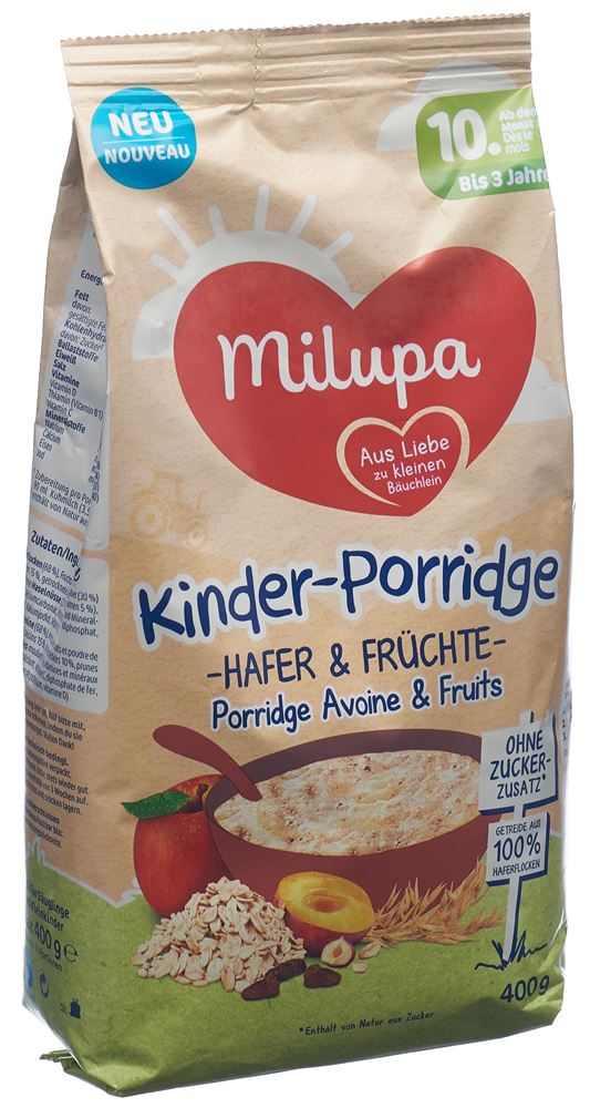 MILUPA Porridge mit Hafer und Früchten