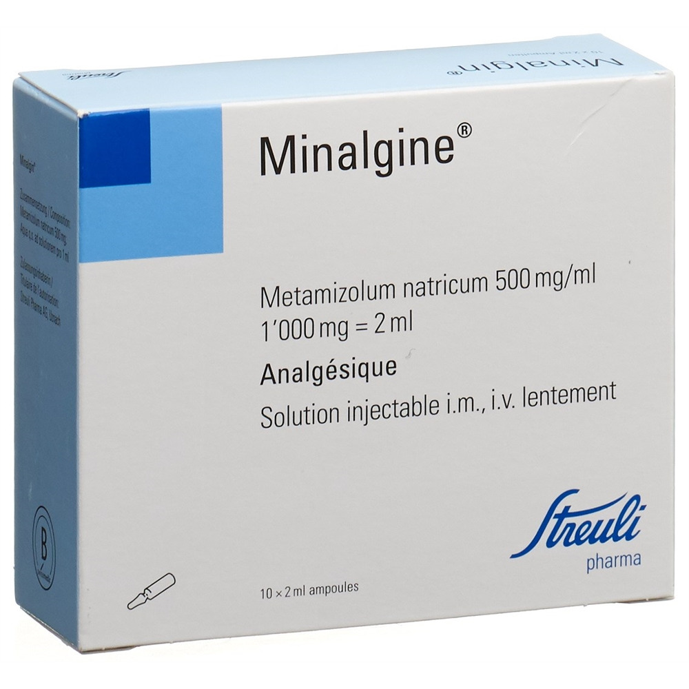 MINALGINE Inj Lös 1 g/2ml i.m./i.v. Amp 2 ml, Bild 2 von 2