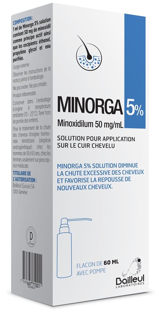 MINORGA Lös 5 % Fl 60 ml, Hauptbild