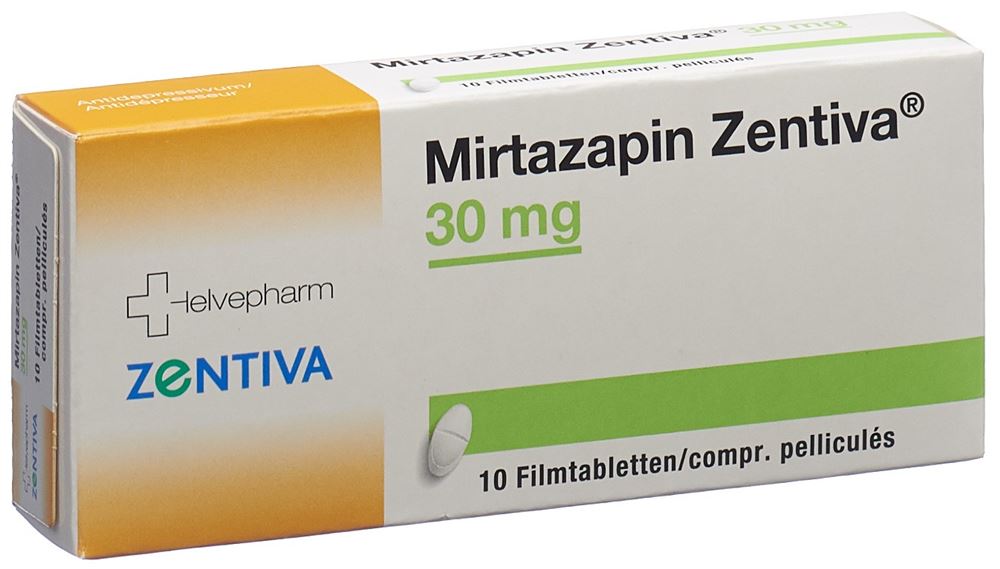 MIRTAZAPINE Zentiva 30 mg, image principale