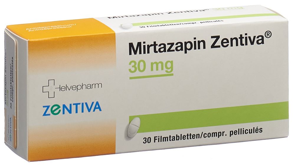 Mirtazapin Zentiva Zentiva 30 mg, Hauptbild