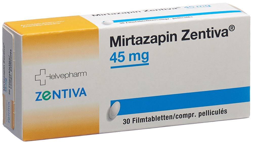 MIRTAZAPINE Zentiva 45 mg, Hauptbild
